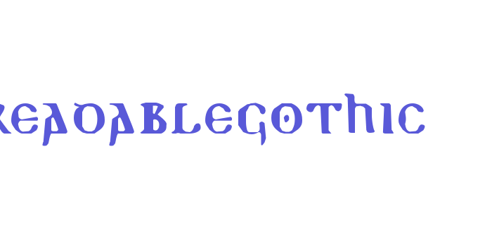 ReadableGothic Font Download