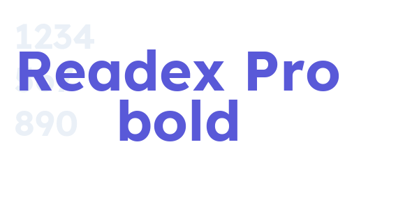 Readex Pro bold font free