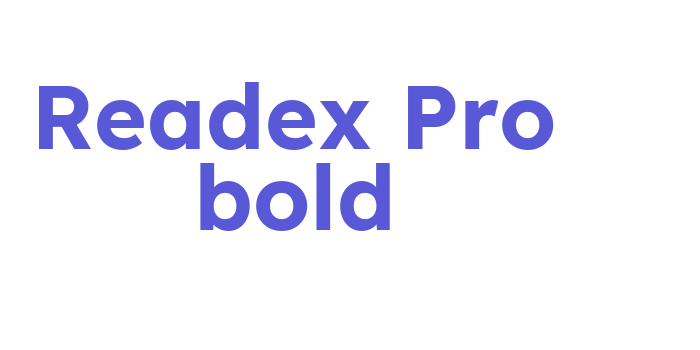 Readex Pro bold Font Download