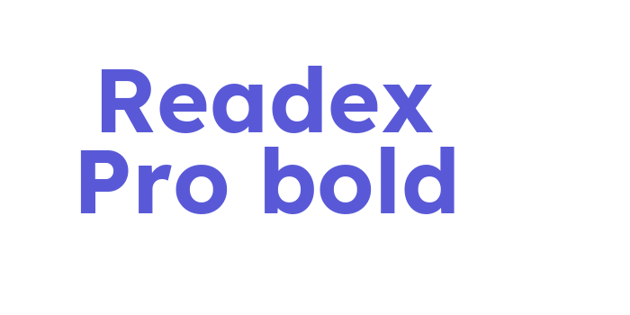 Readex Pro bold Font