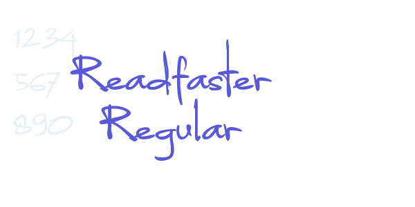 Readfaster Regular font free