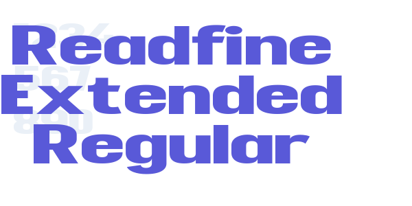 Readfine Extended Regular font free