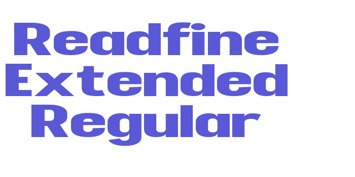 Readfine Extended Regular Font Download