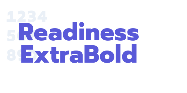 Readiness ExtraBold font free