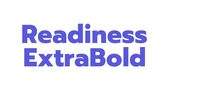 Readiness ExtraBold Font Download