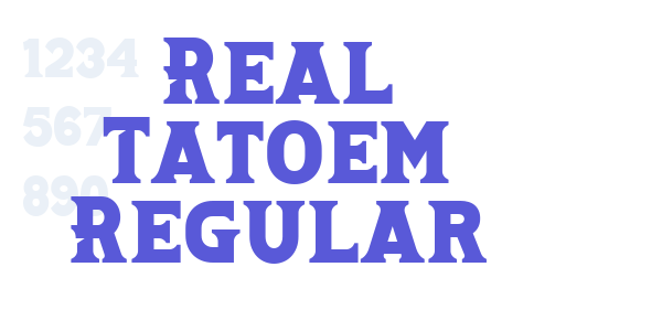 Real Tatoem Regular font free