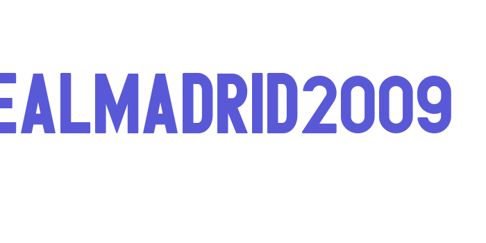 RealMadrid2009 Font