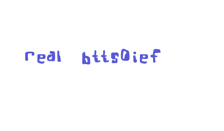 Real Bttsoief Font Download