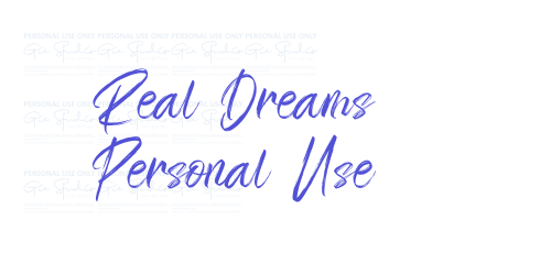 Real Dreams Personal Use