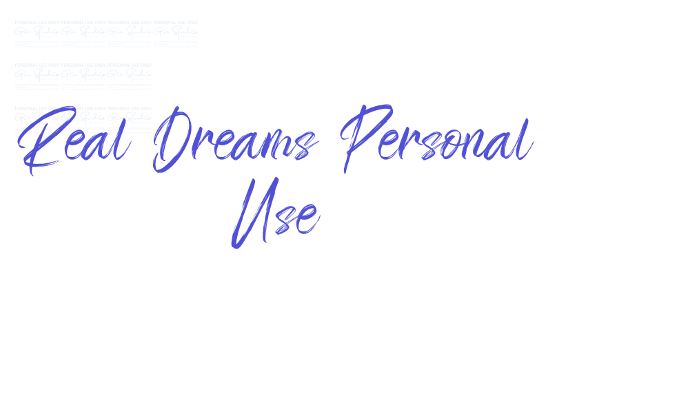 Real Dreams Personal Use-font-download