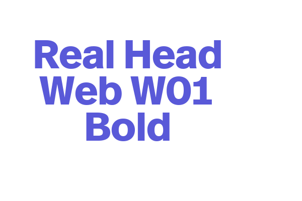 Real Head Web W01 Bold Font