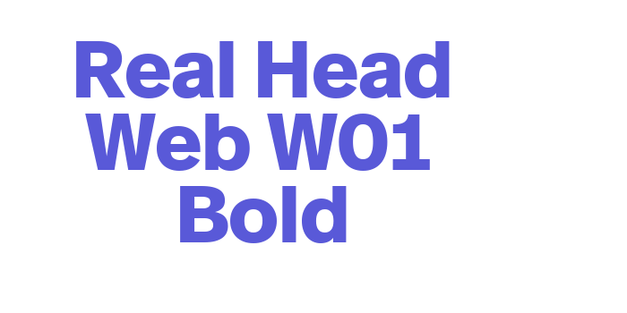 Real Head Web W01 Bold Font Download