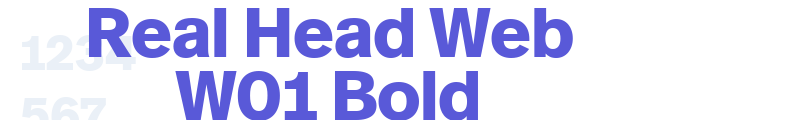 Real Head Web W01 Bold font