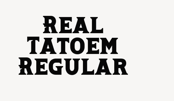 Real Tatoem Regular Font