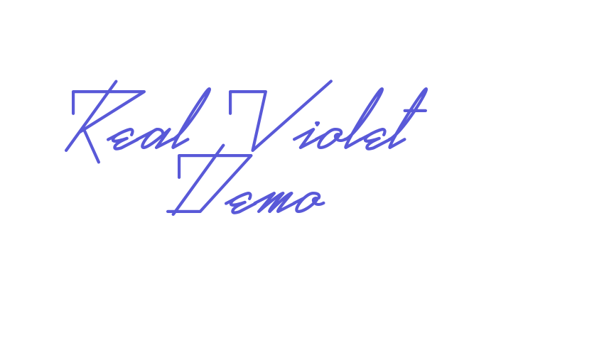 Real Violet Demo Font