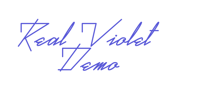 Real Violet Demo Font Download