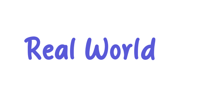 Real World Font