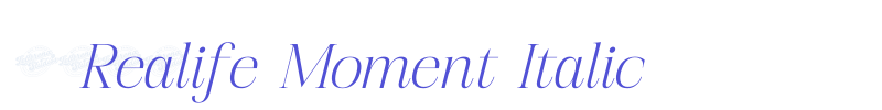 Realife Moment Italic