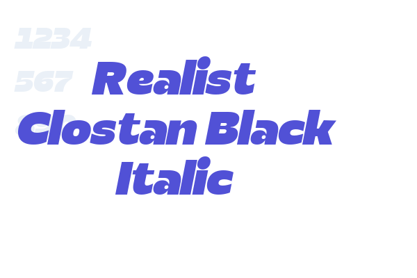 Realist Clostan Black Italic
