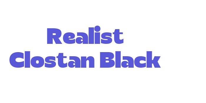 Download Realist Clostan Black Font