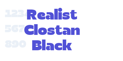 Realist Clostan Black-font-download