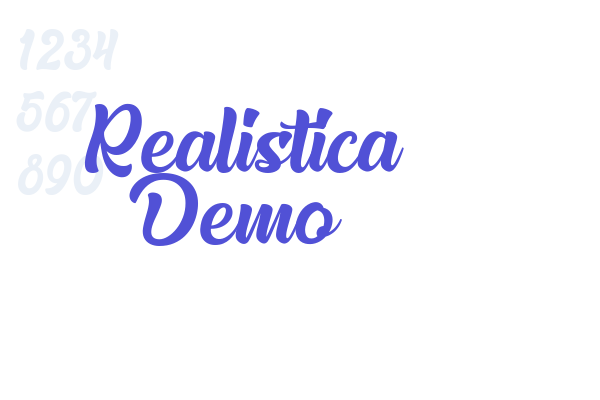 Realistica Demo Font Download