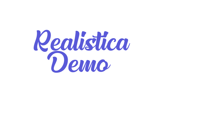 Realistica Demo Font