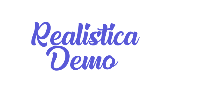 Realistica Demo Font Download