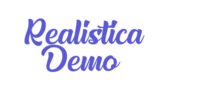 Realistica Demo Font