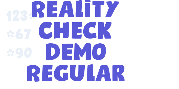 Reality Check DEMO Regular font free