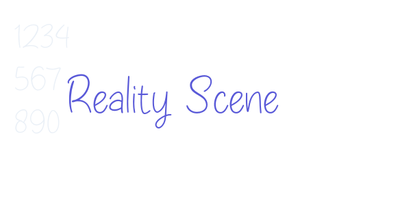 Reality Scene font