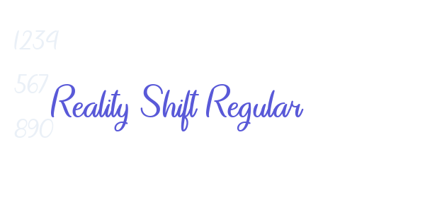 Reality Shift Regular font free