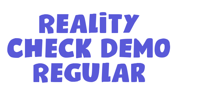 Reality Check DEMO Regular Font Download