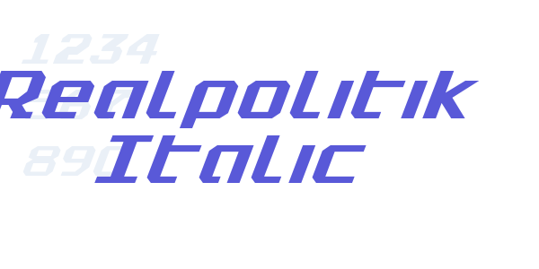 Realpolitik Italic font