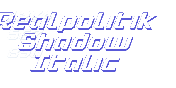 Realpolitik Shadow Italic font