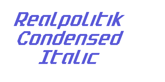 Realpolitik Condensed Italic Font Download