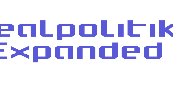 Realpolitik Expanded Font