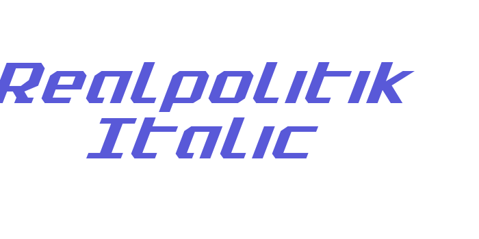 Realpolitik Italic Font Download