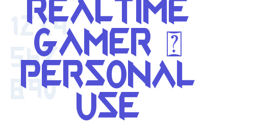 Realtime Gamer – Personal Use-font-download