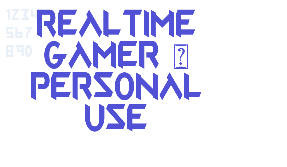 Realtime Gamer – Personal Use-font-download