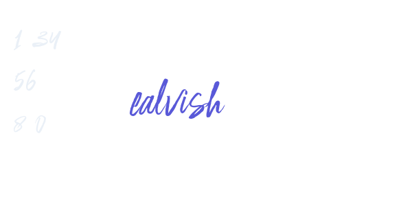 Realvish font free