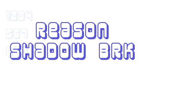 Reason Shadow BRK font free