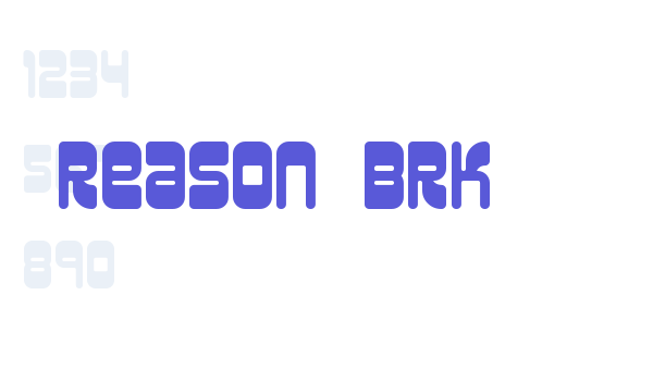 Reason BRK Font