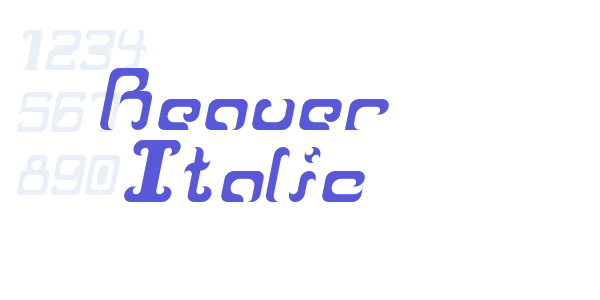 Reaver Italic font