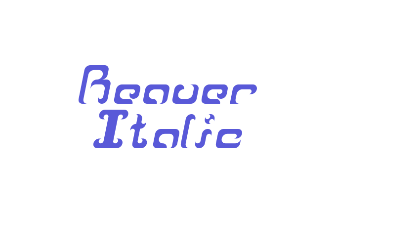 Reaver Italic Font