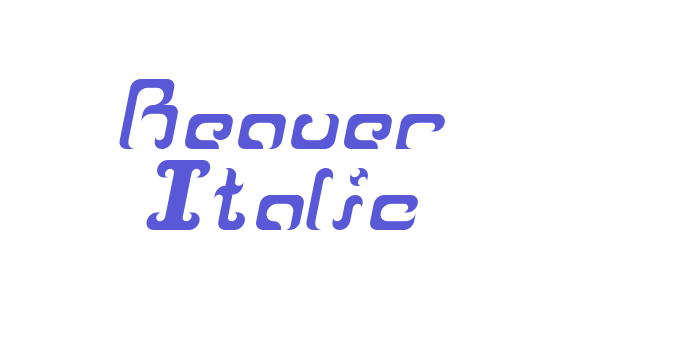 Reaver Italic Font Download