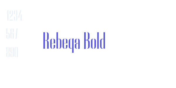 Rebeqa Bold font free