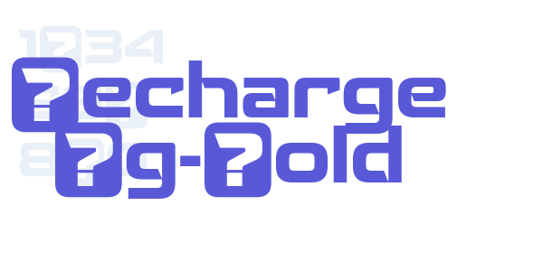 Recharge Rg-Bold font free