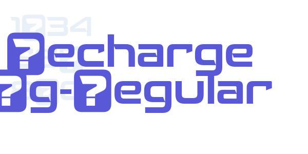 Recharge Rg-Regular font free