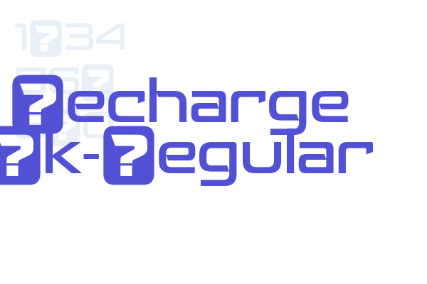 Recharge Bk-Regular Font Download